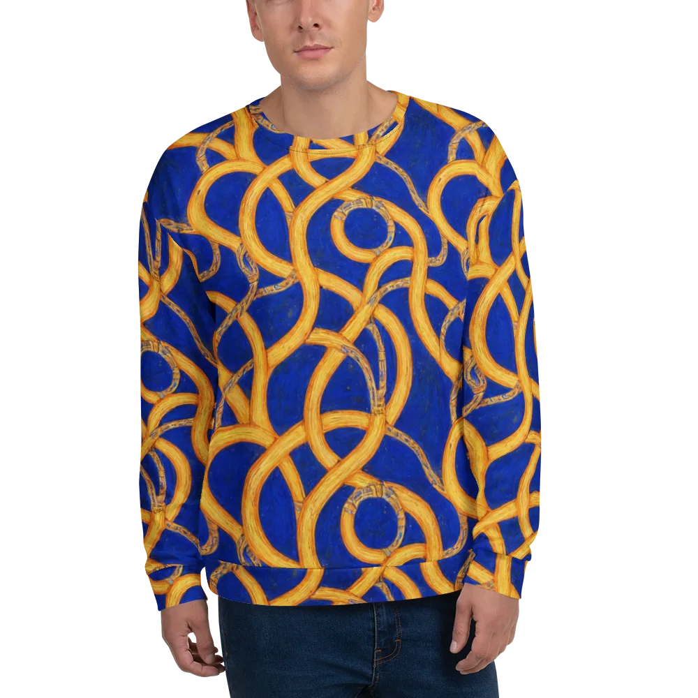 Cobalt Lariat on Sweatshirt — Front