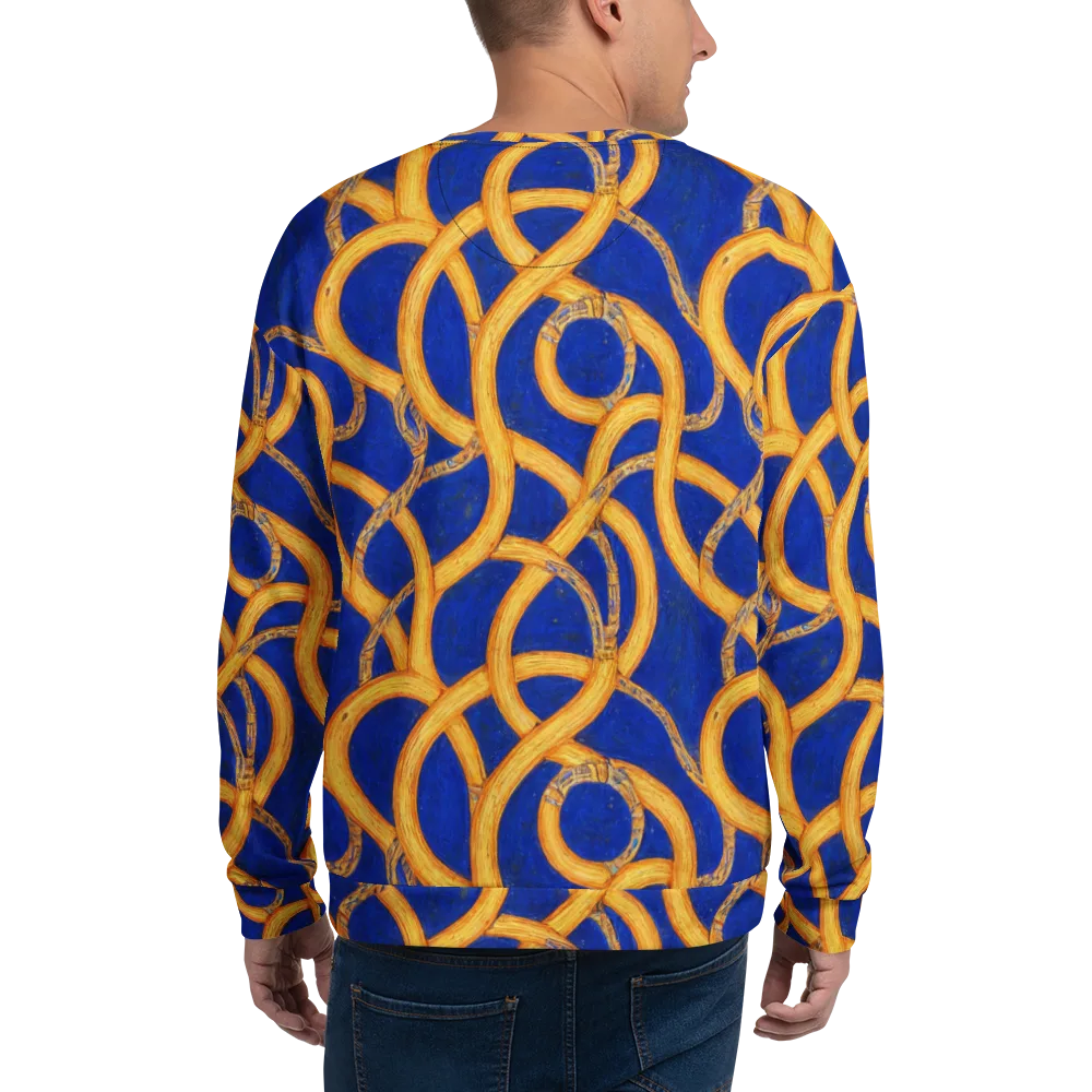Cobalt Lariat on Sweatshirt — Back