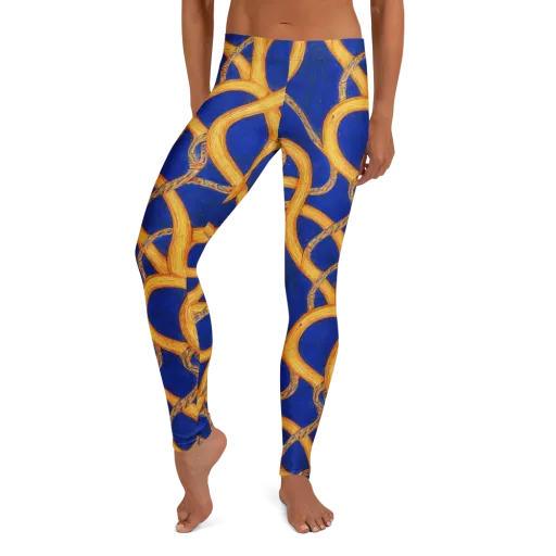 Cobalt Lariat on a Leggings