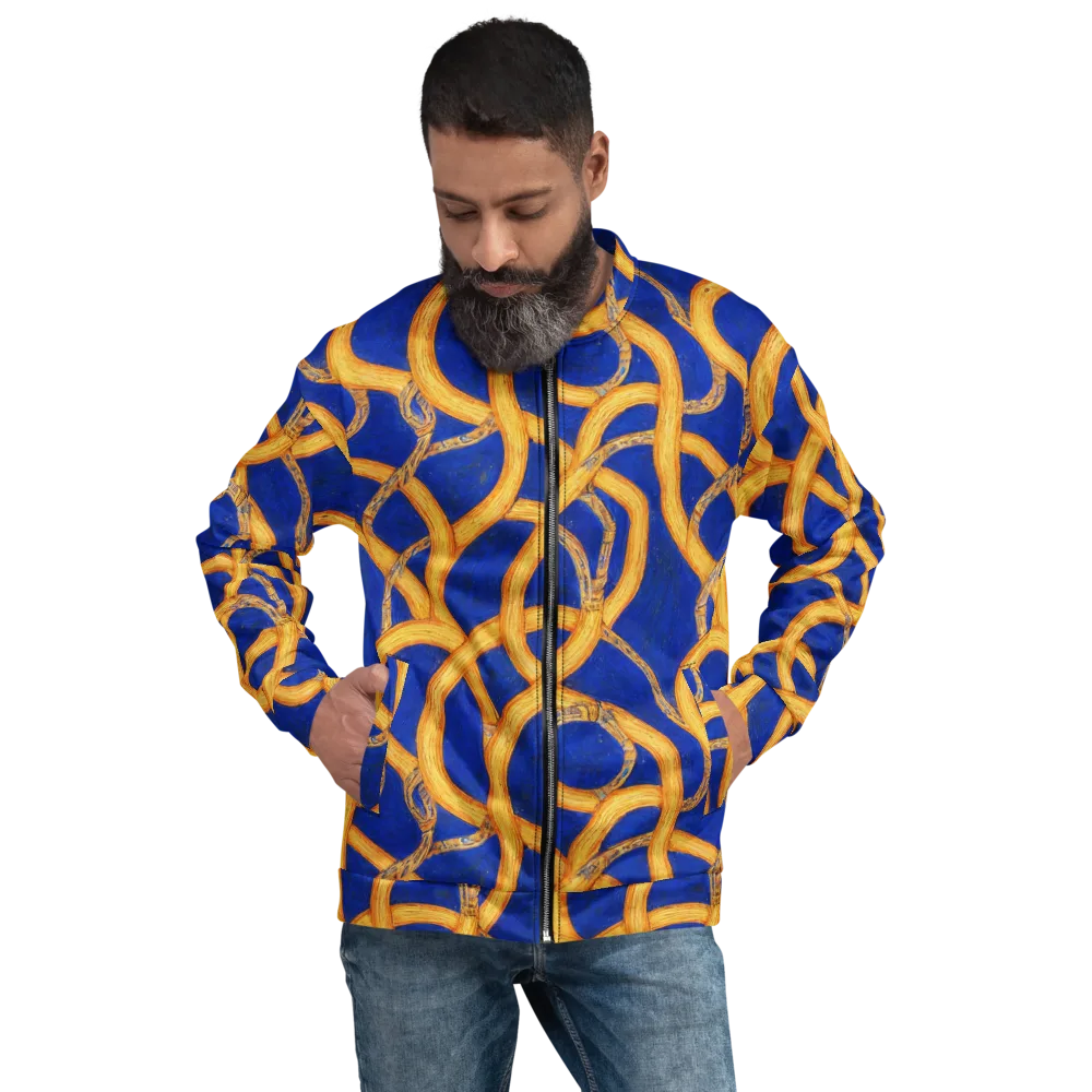 Cobalt Lariat on Bomber Jacket — Front