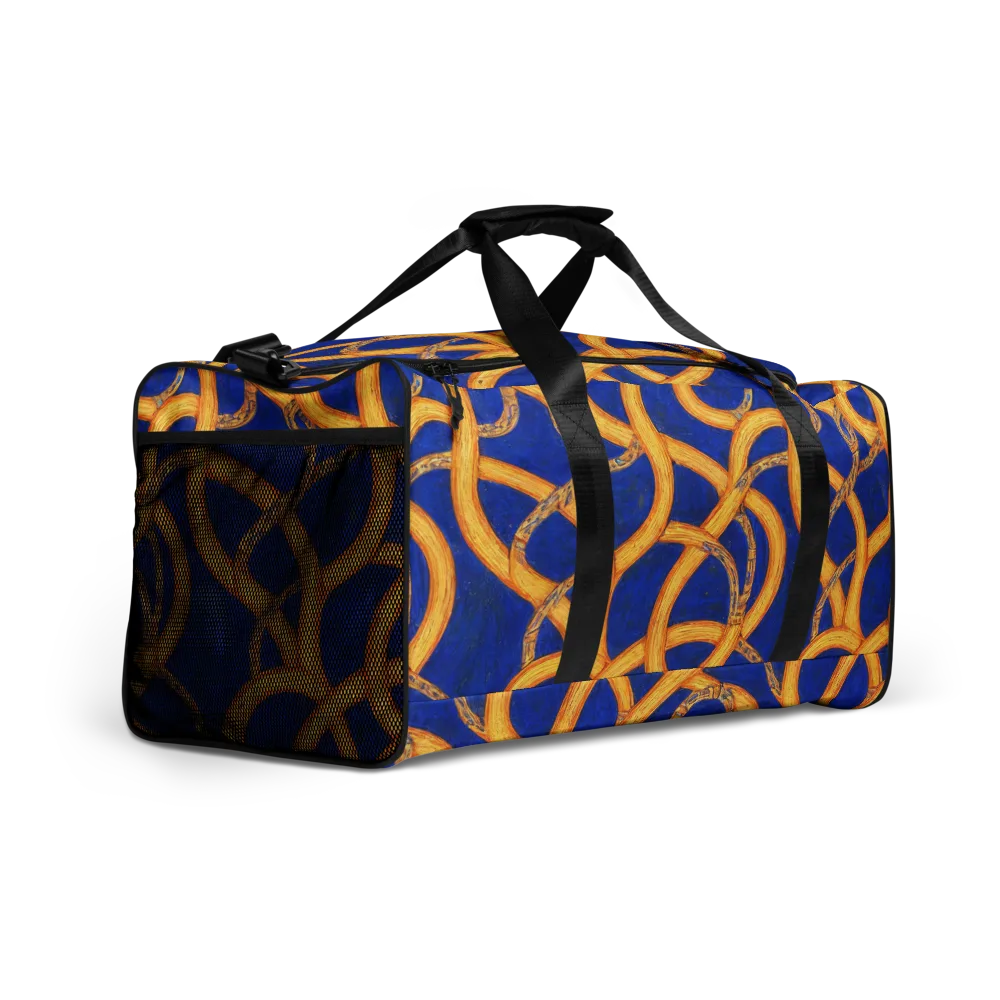 Cobalt Lariat on Duffle Bag — Right Front