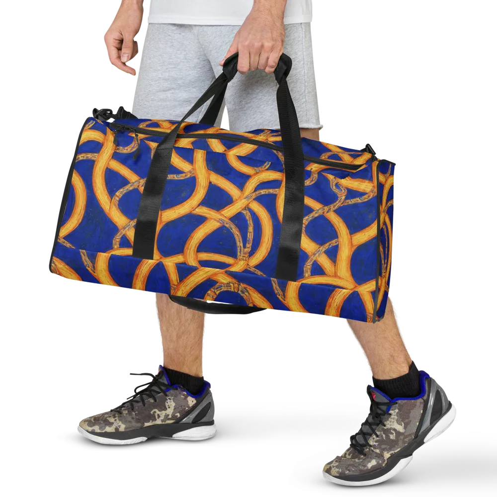Cobalt Lariat on Duffle Bag — Front