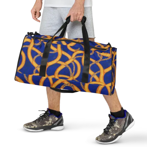 Cobalt Lariat on a Duffle Bag