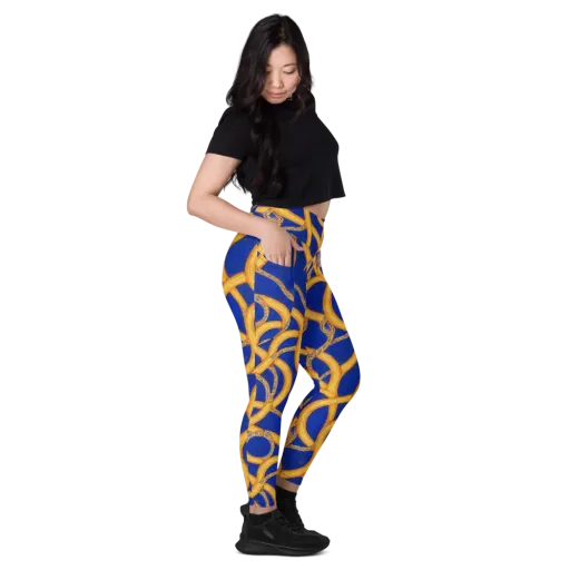Cobalt Lariat on a Leggings with Pockets