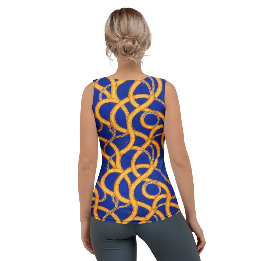 Cobalt Lariat on Women's Tank Top — Back