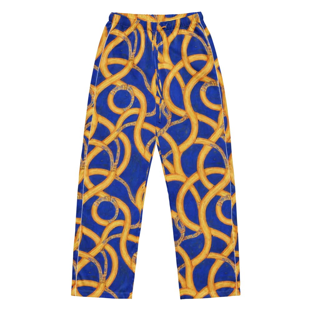 Cobalt Lariat on Women's Pajama Pants — Front