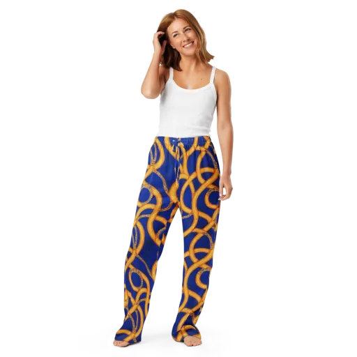 Cobalt Lariat on a Women's Pajama Pants