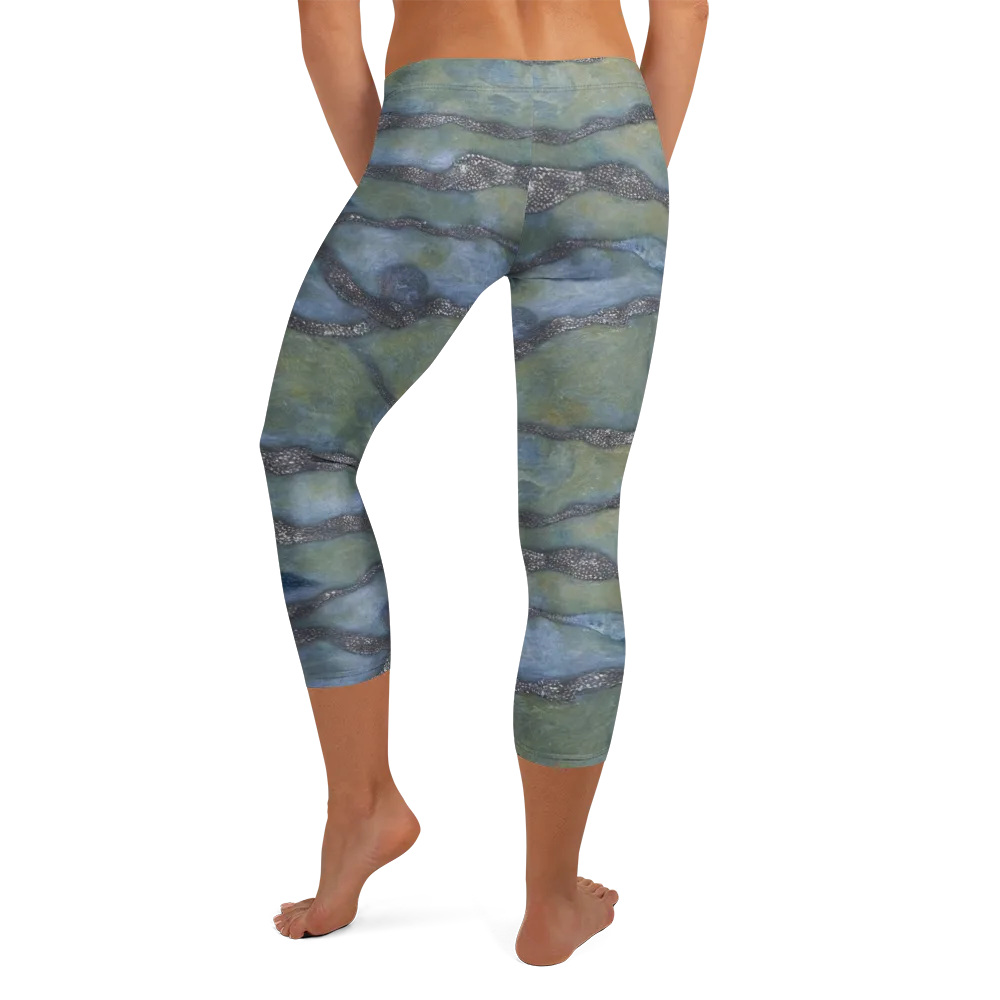 Tidal Fossil on Capri Leggings — Back