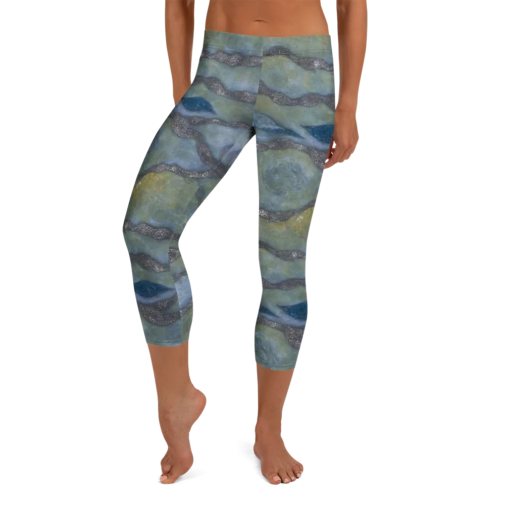 Tidal Fossil on Capri Leggings — Front