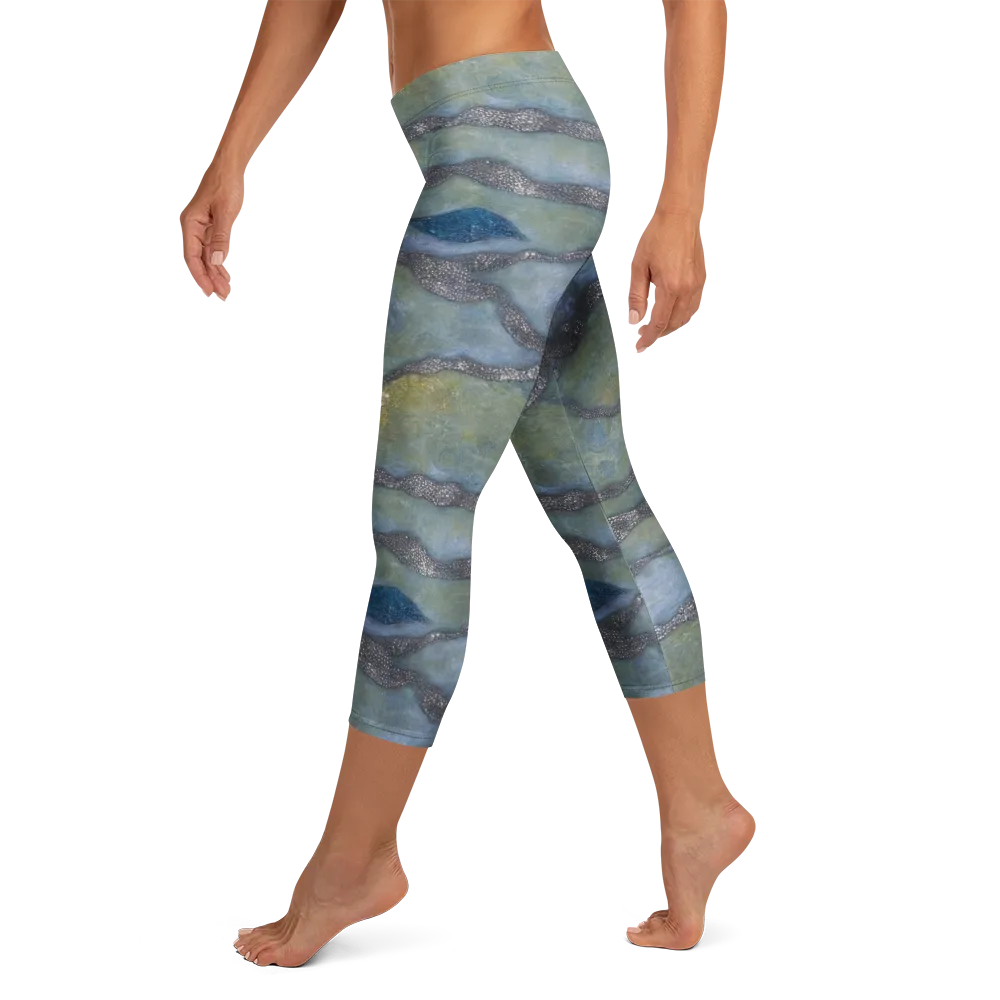 Tidal Fossil on Capri Leggings — Left
