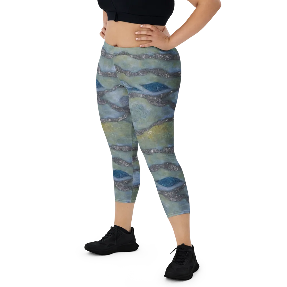 Tidal Fossil on Capri Leggings — Front