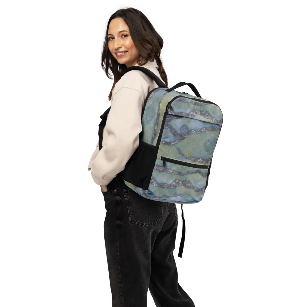 Tidal Fossil on Utility Backpack — Back