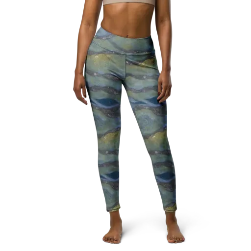 Tidal Fossil on a Yoga Leggings
