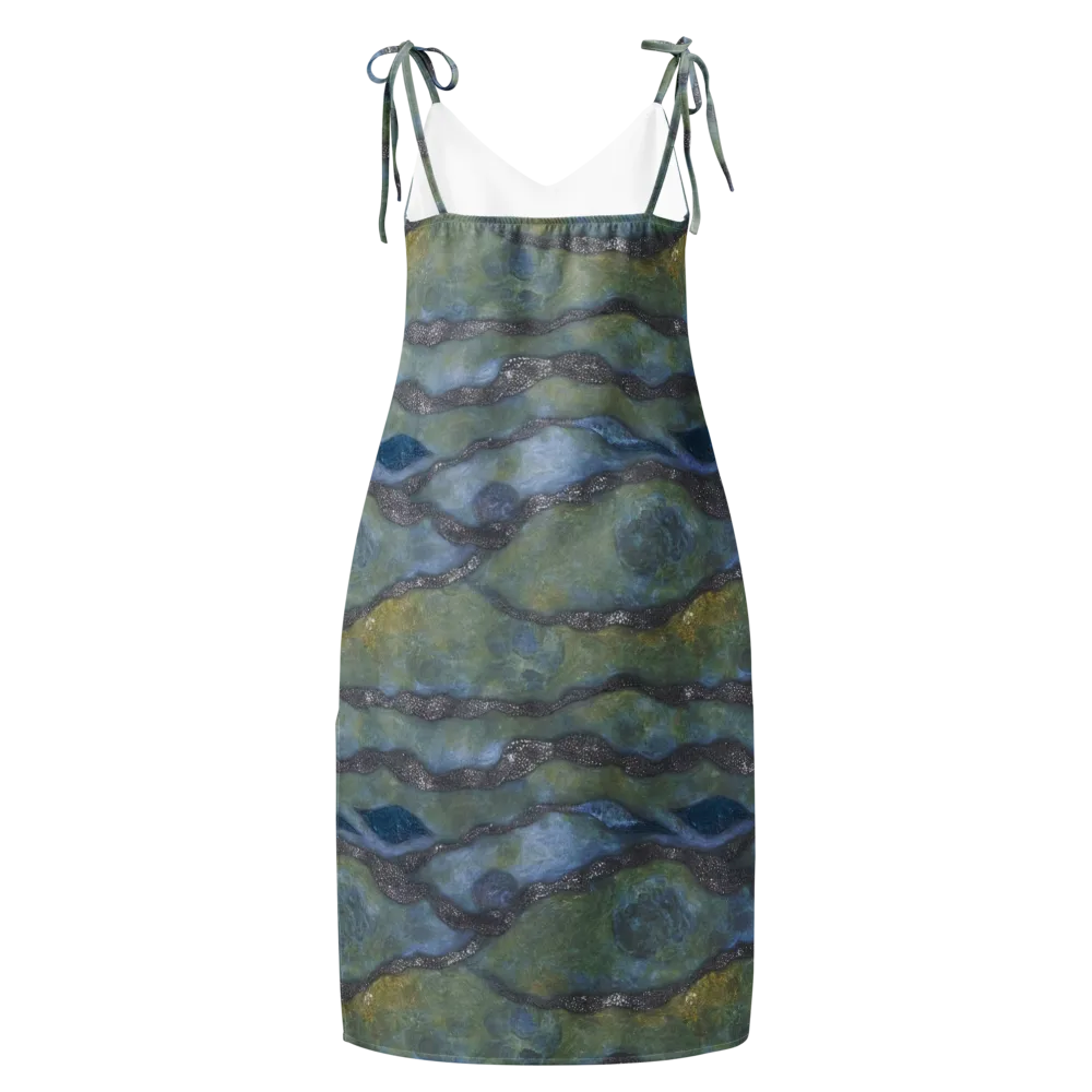 Tidal Fossil on Slip Dress — Back