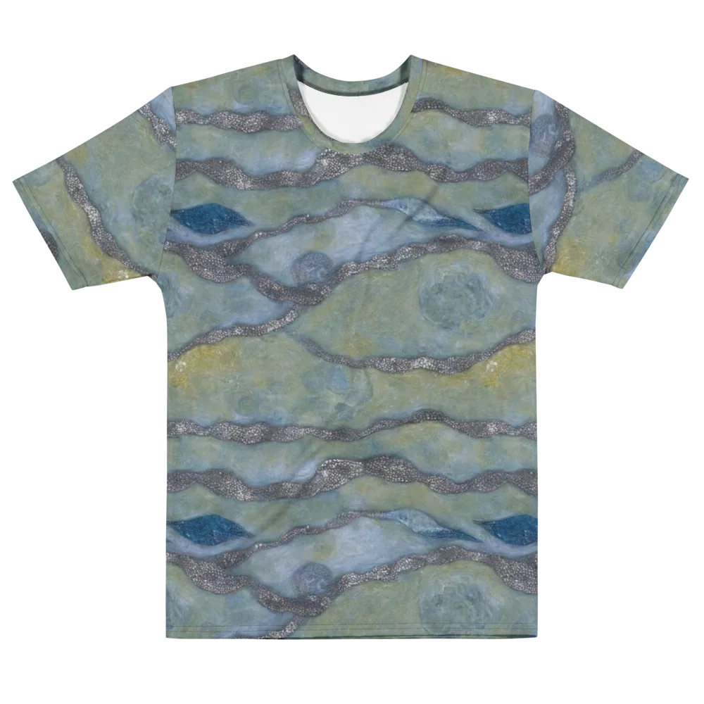 Tidal Fossil on Men's Cotton Crew Neck T-Shirt — Front