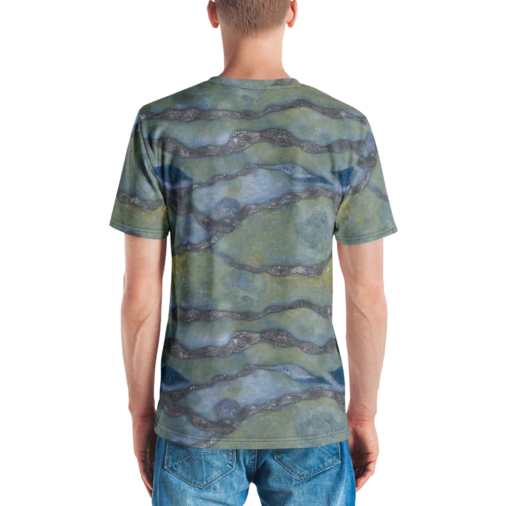 Tidal Fossil on Men's Crew Neck T-Shirt — Back