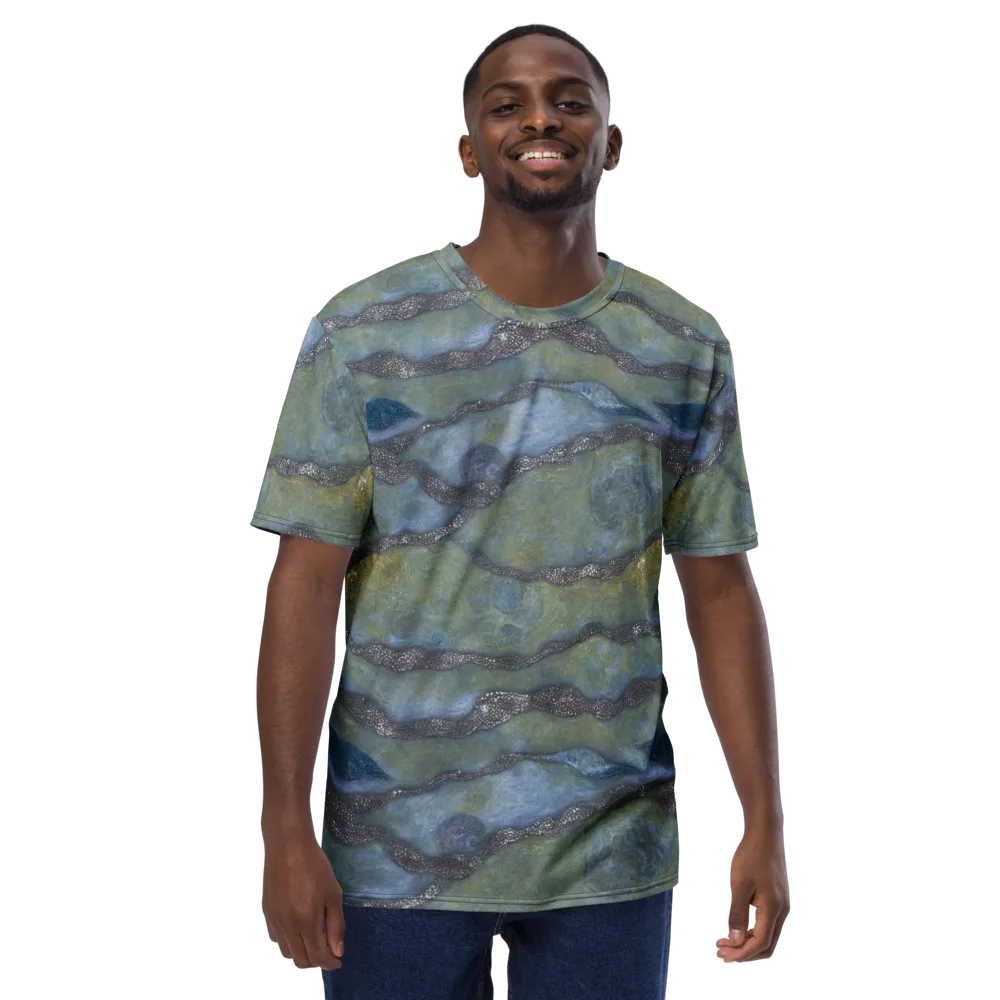 Tidal Fossil on Men's Crew Neck T-Shirt — Front