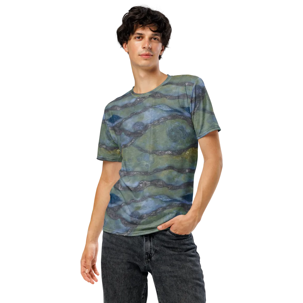 Tidal Fossil on Men's Crew Neck T-Shirt — Front