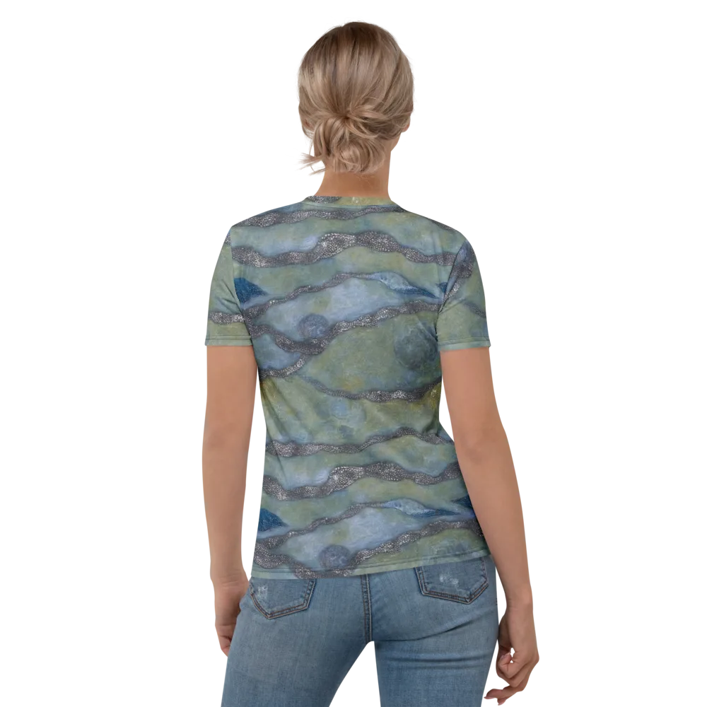 Tidal Fossil on Women's Crew Neck T-Shirt — Back