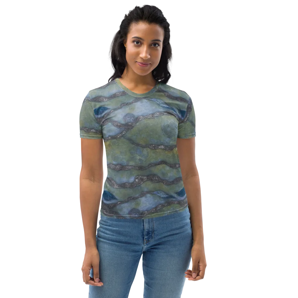 Tidal Fossil on Women's Crew Neck T-Shirt — Front