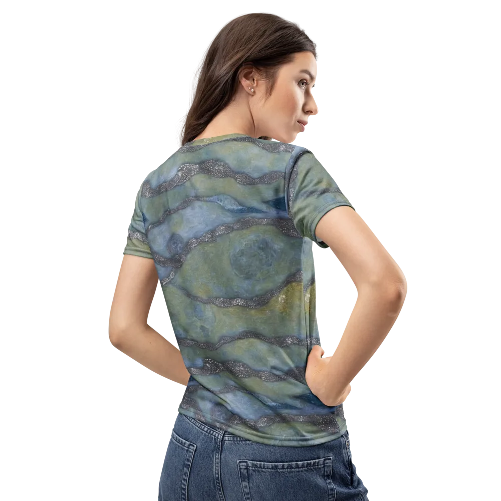 Tidal Fossil on Women's Crew Neck T-Shirt — Back