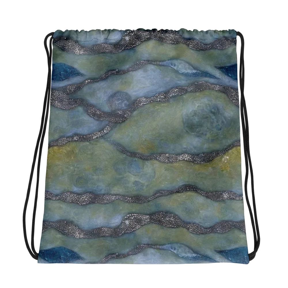 Tidal Fossil on Drawstring Bag — Photo