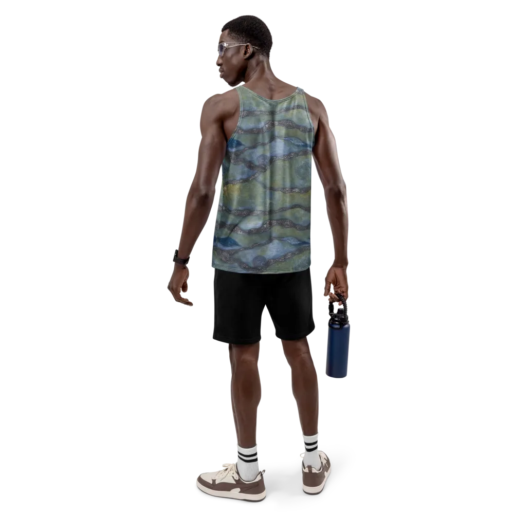Tidal Fossil on Men's Tank Top — Back