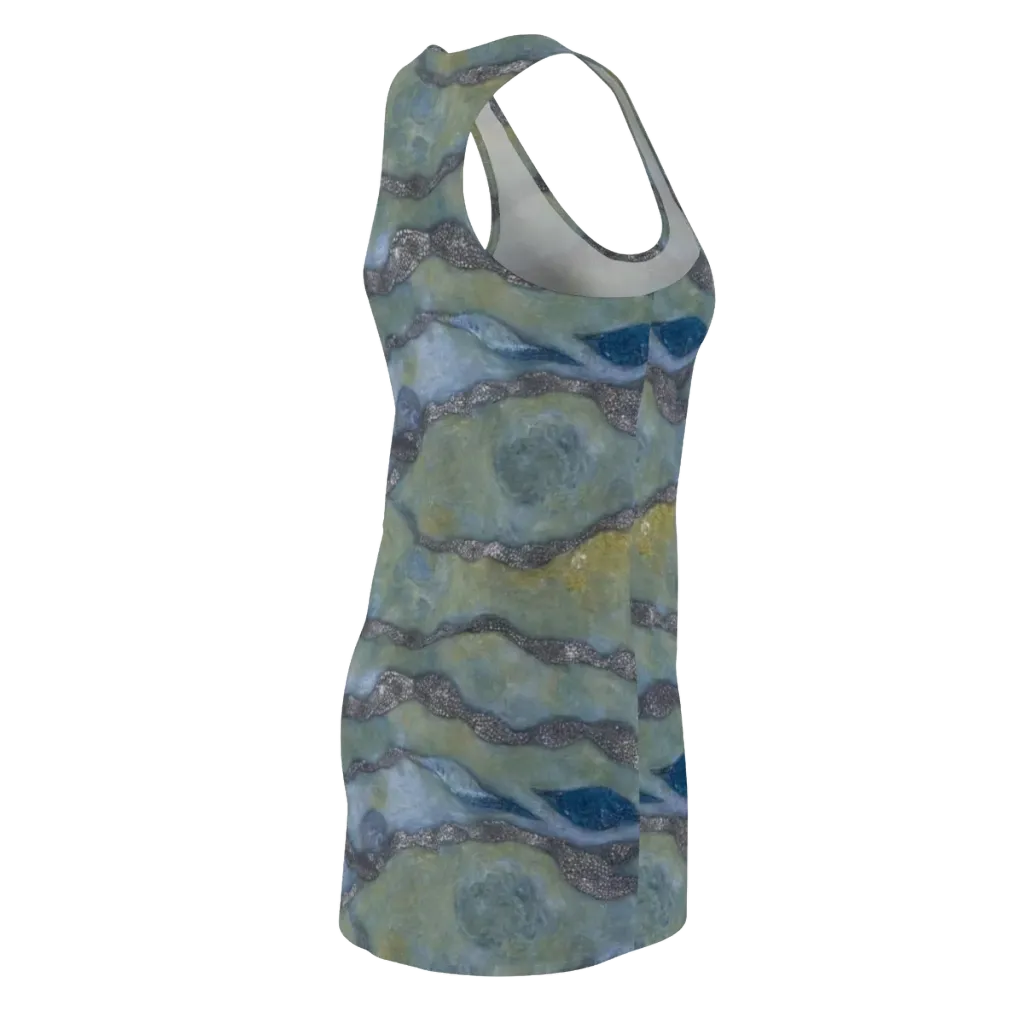 Tidal Fossil on Racerback Dress — Back Side