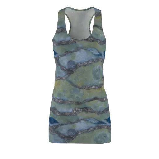 Tidal Fossil on a Racerback Dress