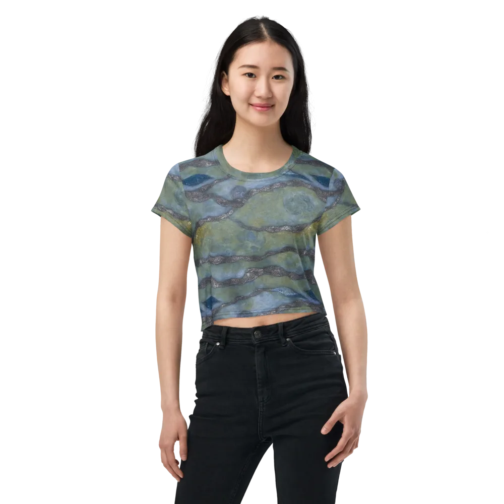 Tidal Fossil on Crop Tee — Front