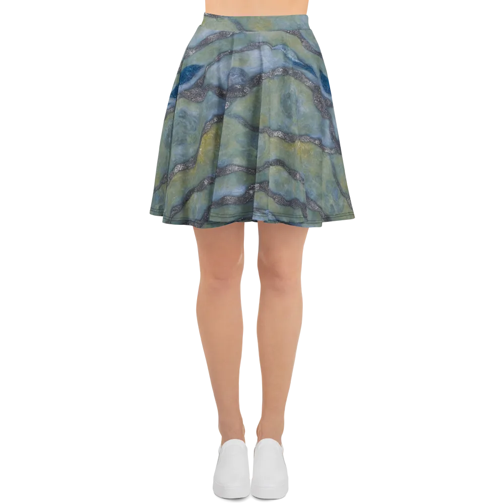 Tidal Fossil on Skater Skirt — Front