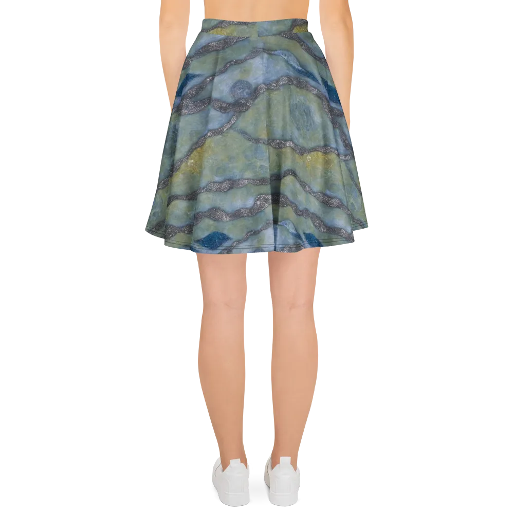 Tidal Fossil on Skater Skirt — Back