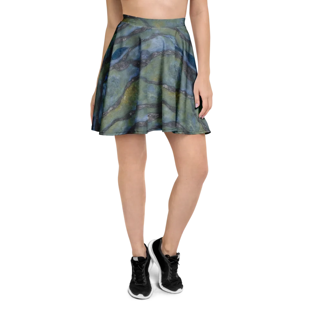 Tidal Fossil on Skater Skirt — Front