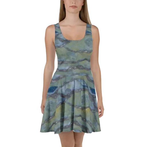 Tidal Fossil on a Skater Dress