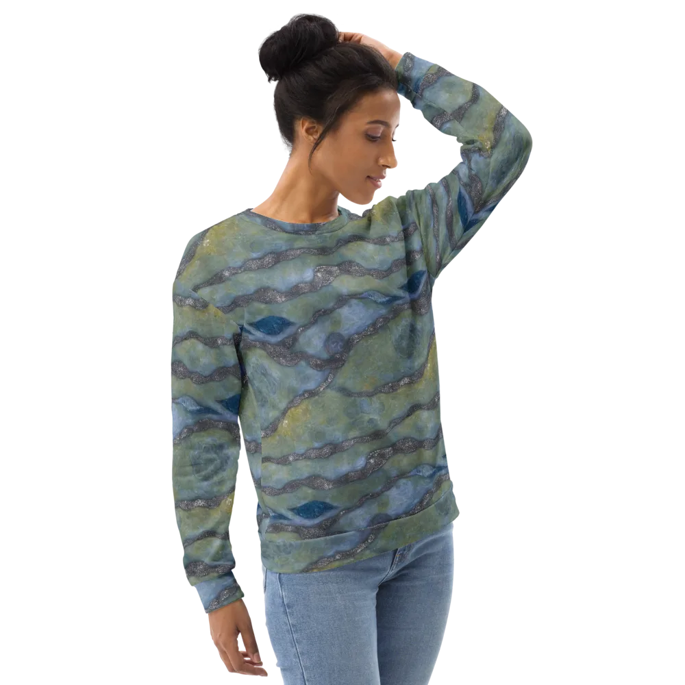 Tidal Fossil on Sweatshirt — Right Front