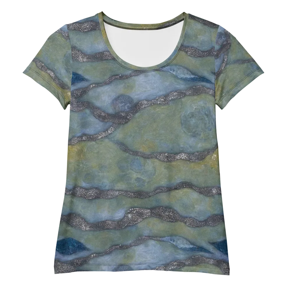Tidal Fossil on Women's Athletic T-Shirt — Front