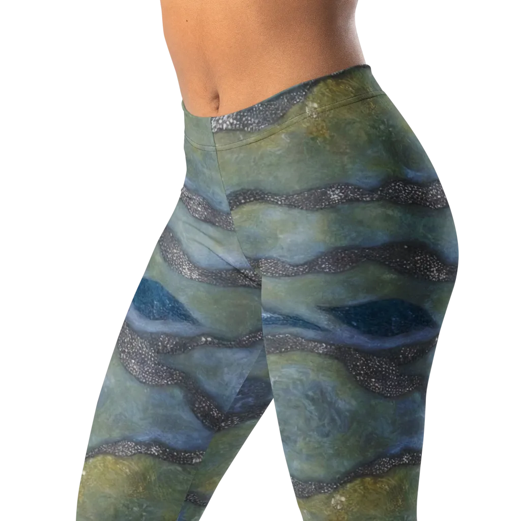 Tidal Fossil on Leggings — Left Front