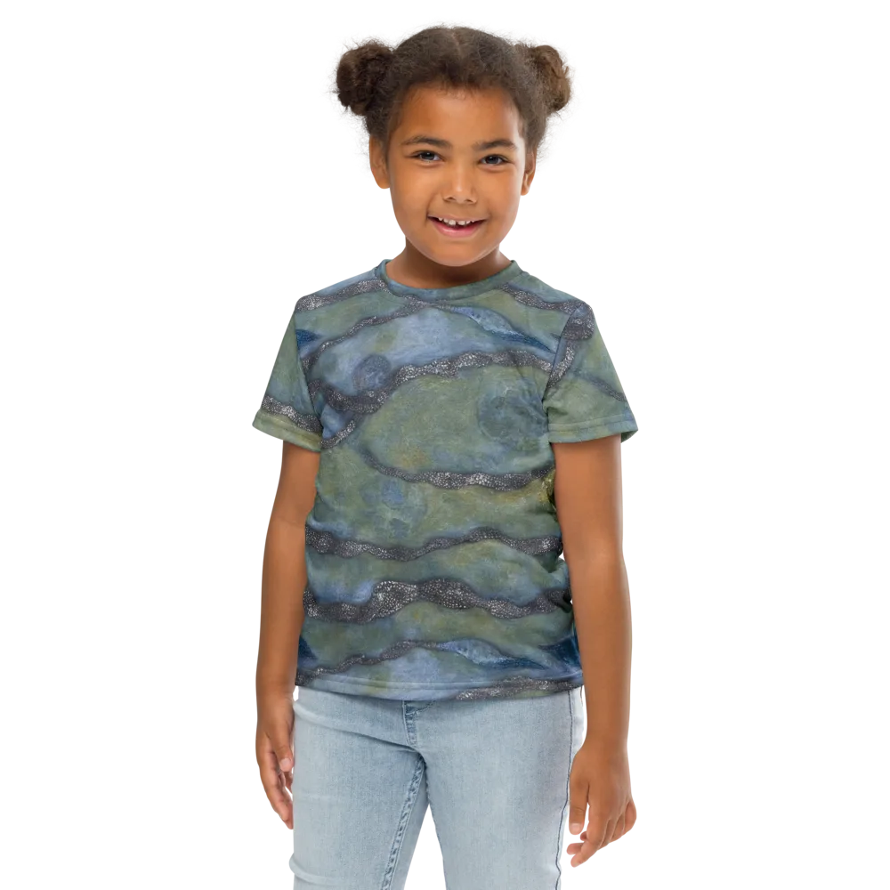 Tidal Fossil on Kids Crew Neck T-Shirt — Front