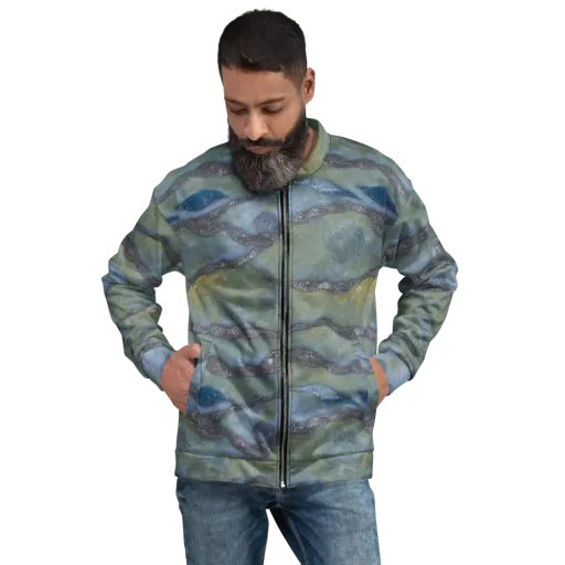 Tidal Fossil on a Bomber Jacket