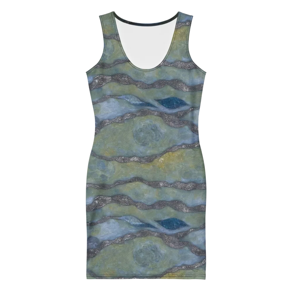 Tidal Fossil on Bodycon Dress — Front