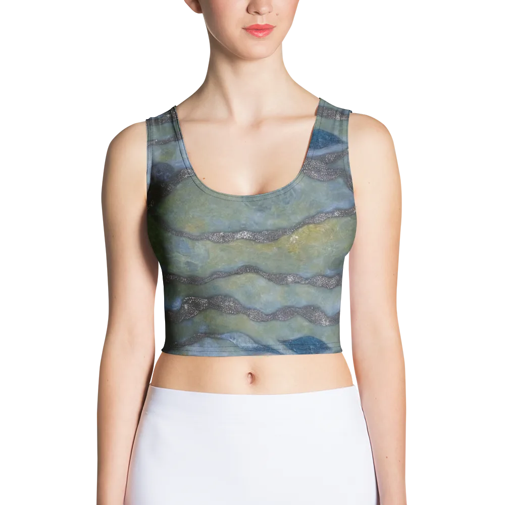 Tidal Fossil on Crop Top — Front