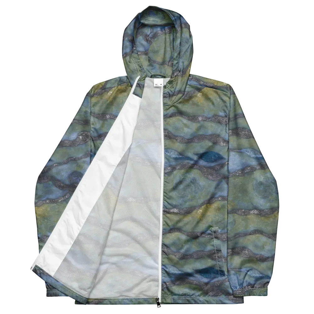 Tidal Fossil on Men's Windbreaker — Front