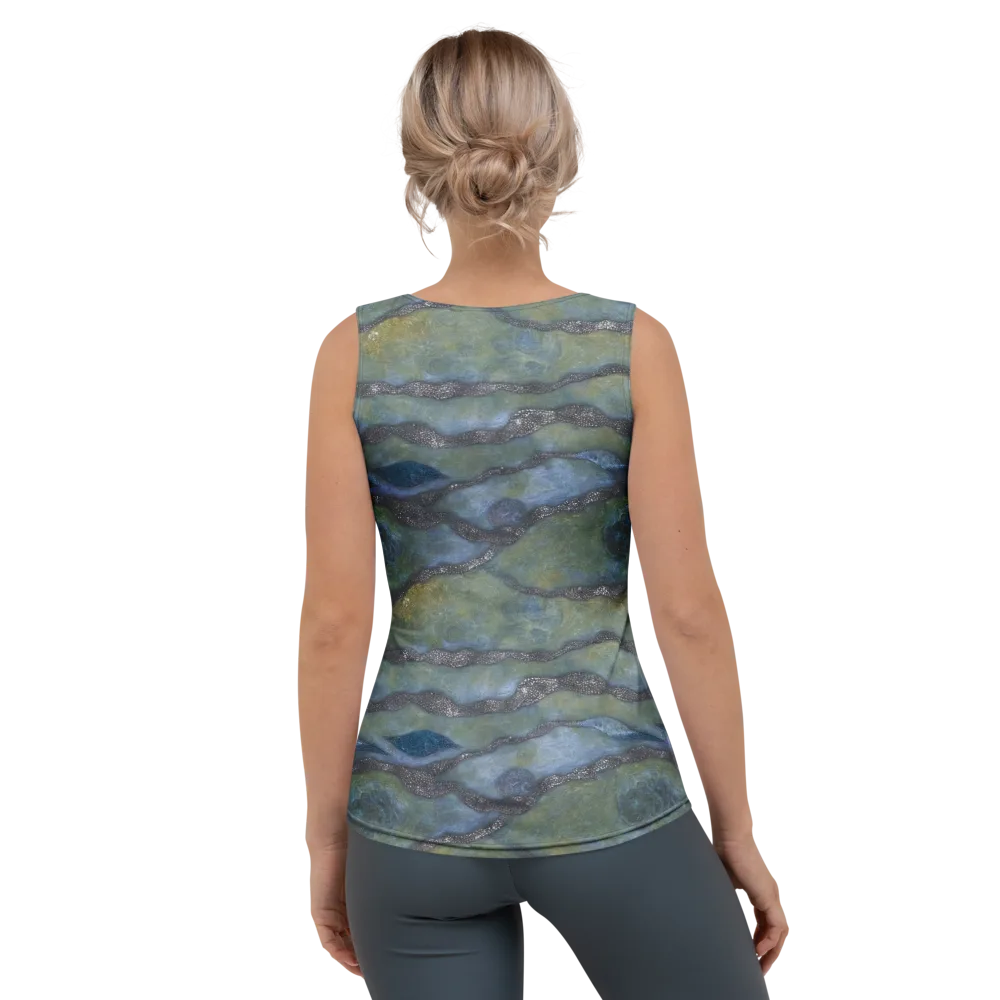 Tidal Fossil on Women's Tank Top — Back