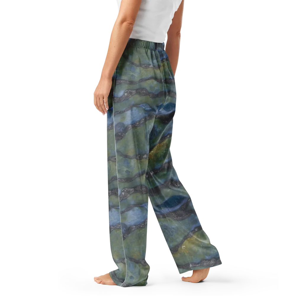 Tidal Fossil on Women's Pajama Pants — Left