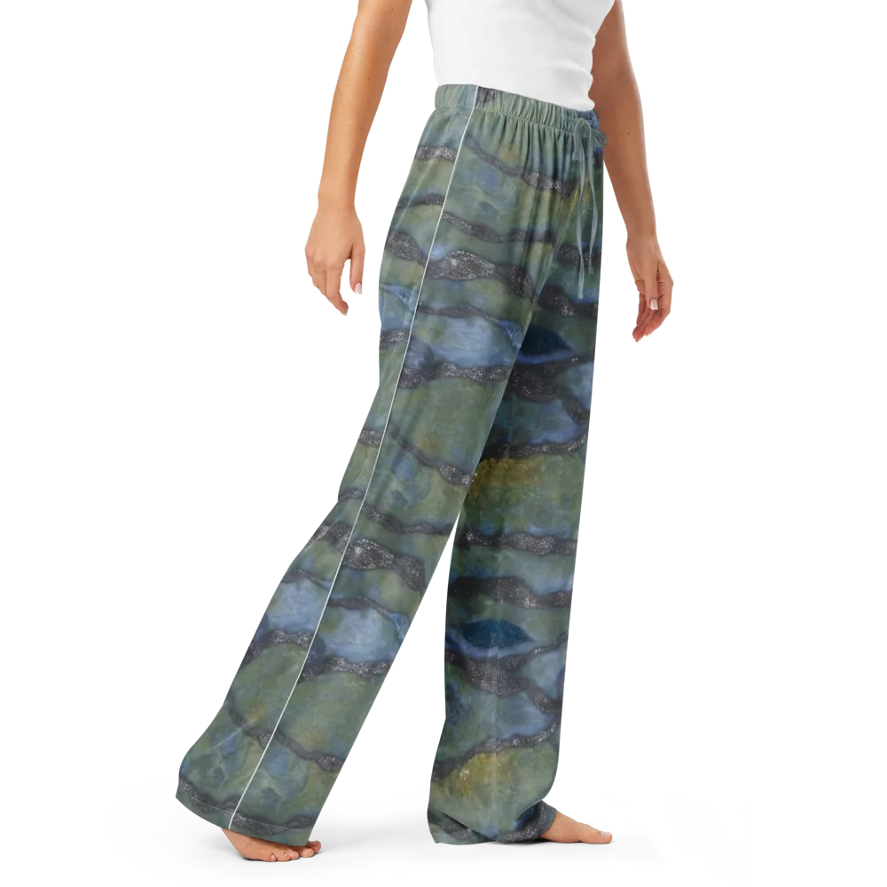 Tidal Fossil on Women's Pajama Pants — Right Front