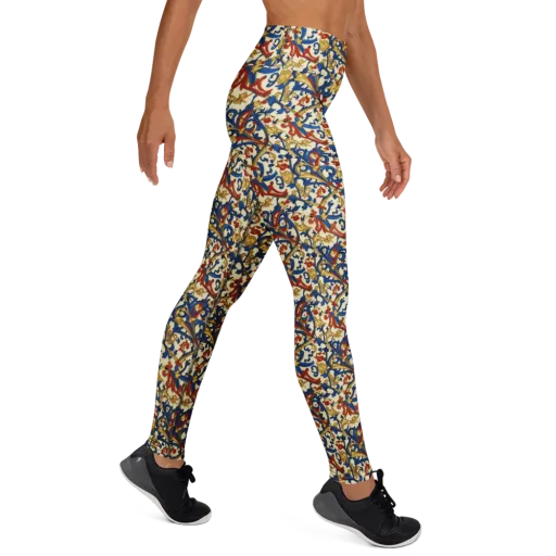 Royal Arabesque on a Yoga Leggings