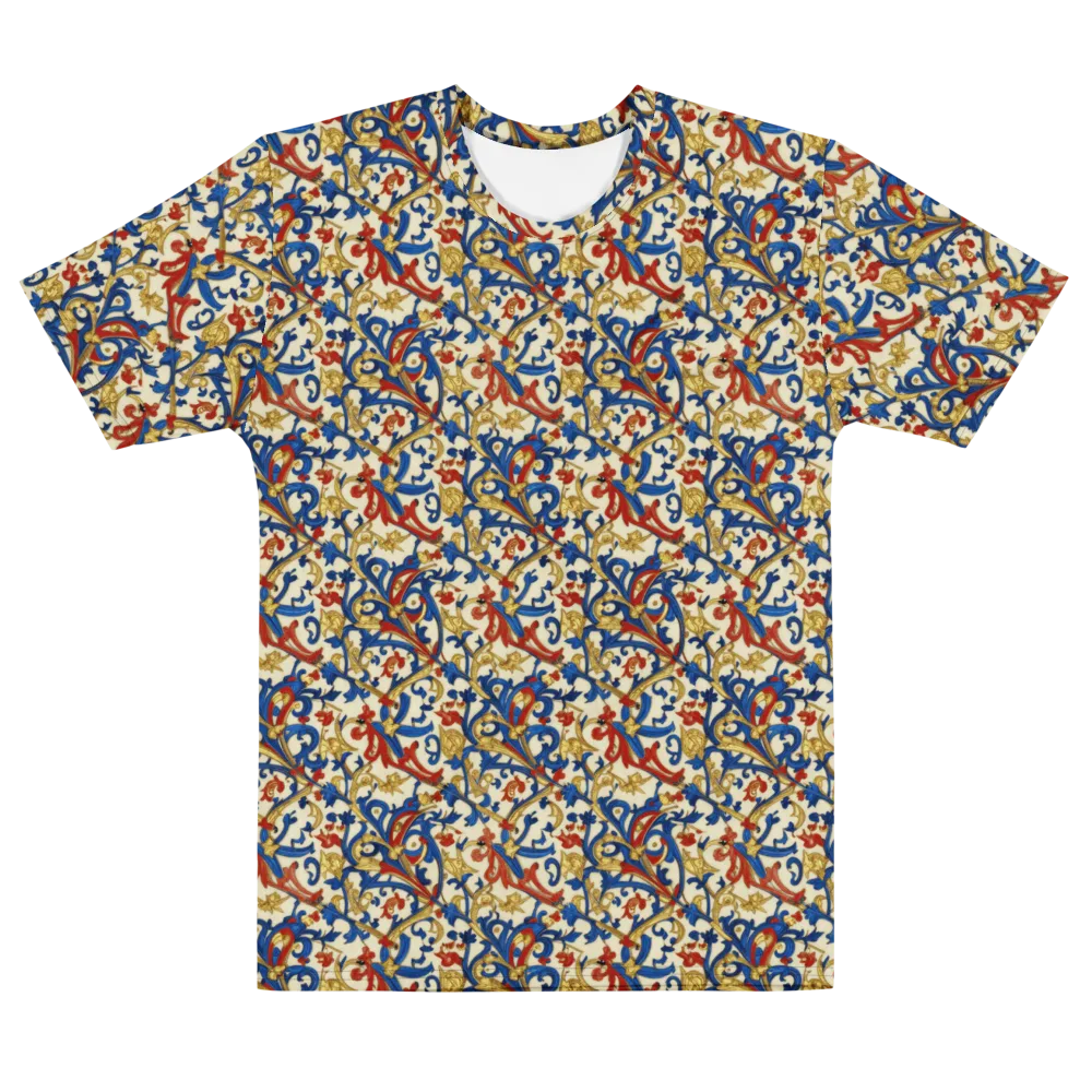 Royal Arabesque on Men's Cotton Crew Neck T-Shirt — Front