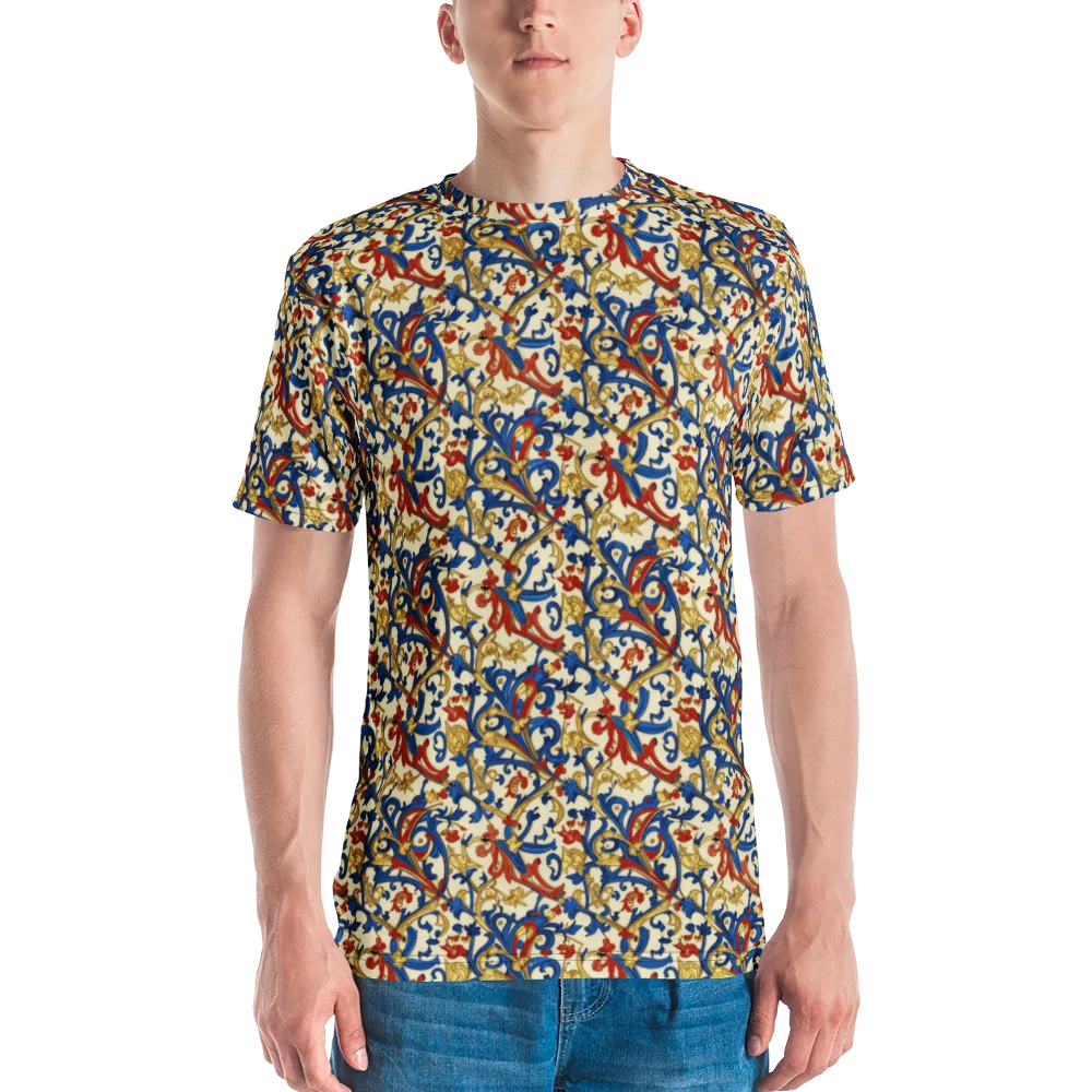 Royal Arabesque on Men's Crew Neck T-Shirt — Front