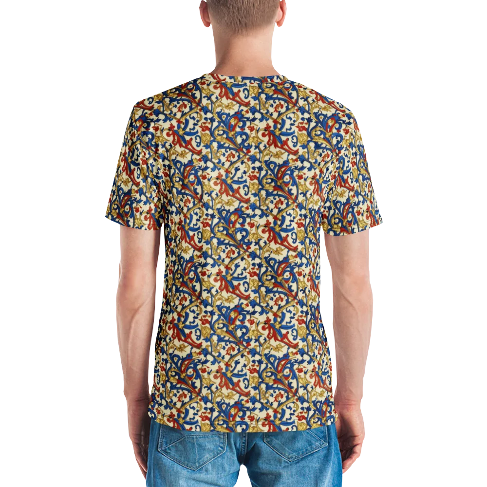 Royal Arabesque on Men's Crew Neck T-Shirt — Back