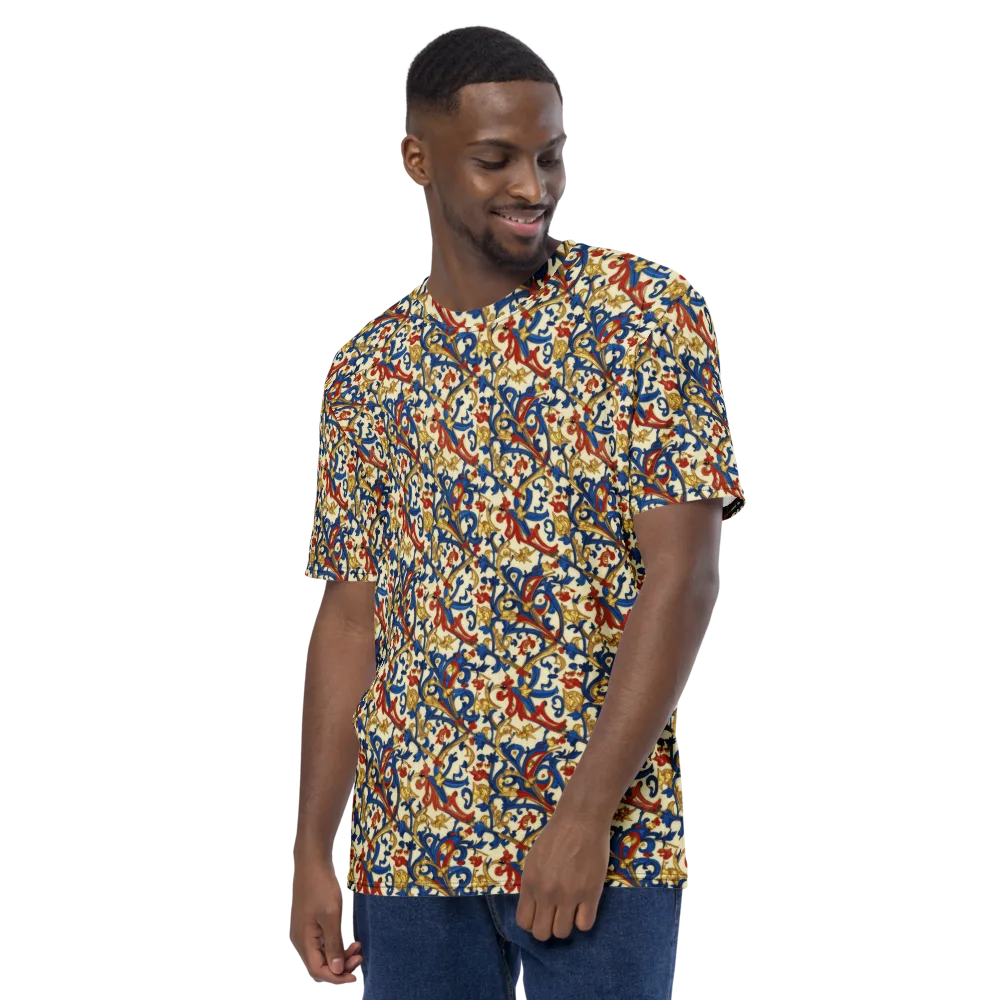 Royal Arabesque on Men's Crew Neck T-Shirt — Left